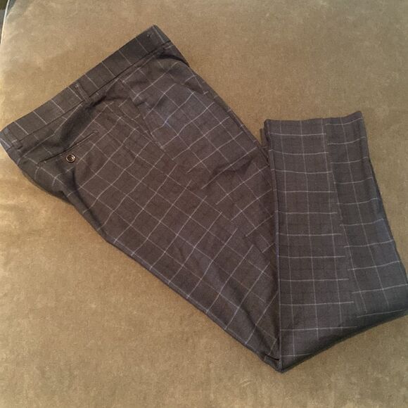 Men’s Mogu Plaid 3 Piece Suit Size 40 Jacket 36 Pants NWT - Picture 11 of 13